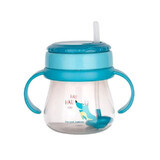 Canpol Babies Bicchiere Innovativo Con Cannuccia E Galleggiante Flip-Top 250ml 56/517