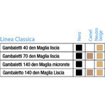 Linea Classica Gambaletto 140Den Maglia Liscia Sauber Colore Beige Taglia 3