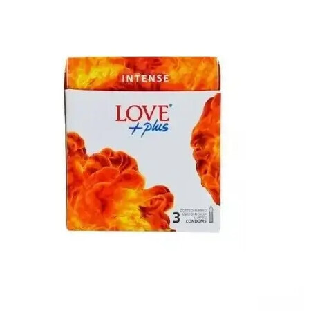 Preservativi intensi, 3 pezzi, Love Plus