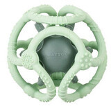 Set di 2 palline da dentizione in silicone, verde chiaro e verde scuro, Nattou