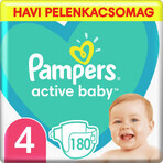 Pannolini Pampers Active Baby XXL BOX Taglia 4, 9 -14 kg, 180 pezzi