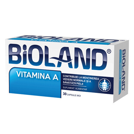 Bioland Vitamina A, 8000UI, 30 capsule, Biofarm