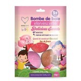 Bombe da bagno effervescenti Delicious Sweets per bambini, 3 pezzi, Easycare Baby