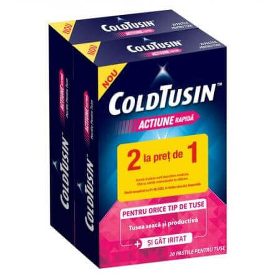 Confezione ColdTusin ad azione rapida, 20+20 pillole, Perrigo