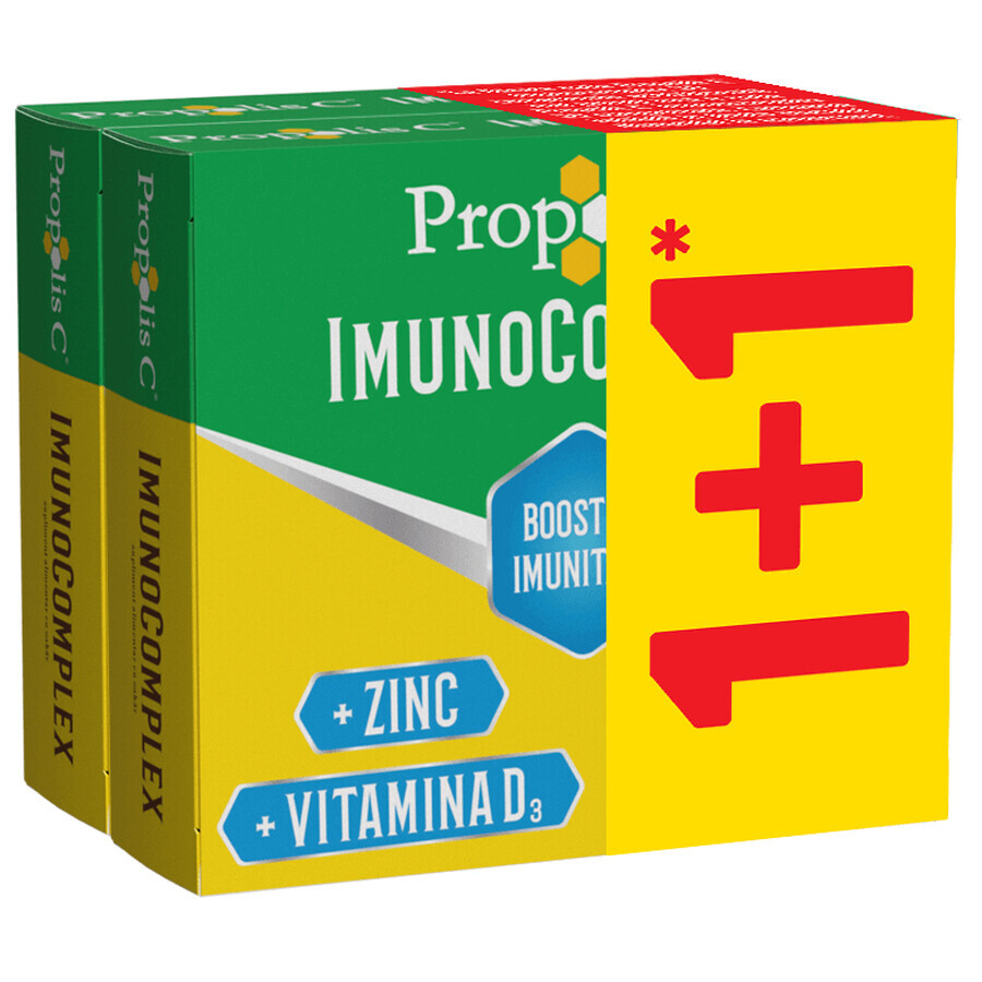 Confezione Immunocomplesso Propoli C, 20 + 20 compresse, Fiterman