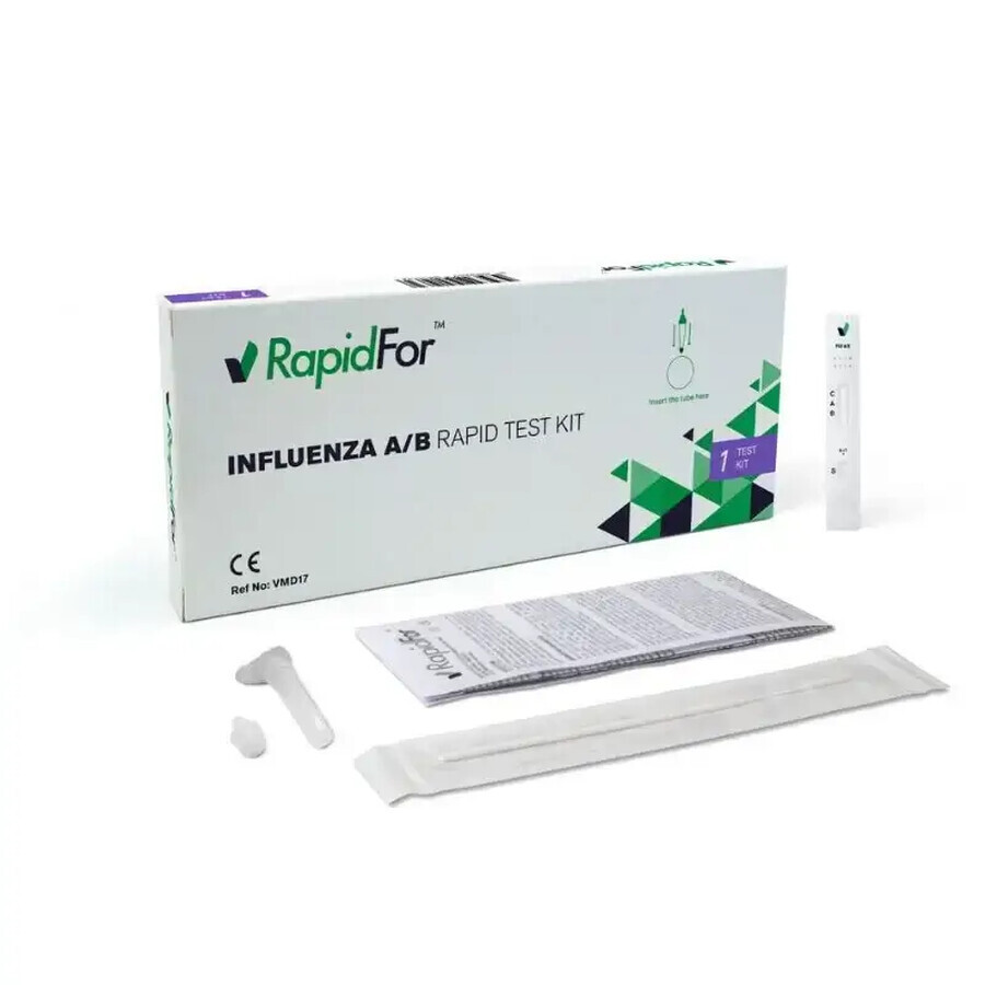 Test rapido dell'influenza (influenza A+B) RapidFor x 1 test/scatola