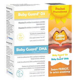Confezione Baby Guard D3 40 capsule + Baby Guard DHA 30 capsule, Evital