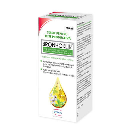 Bronhoklir sciroppo per la tosse produttivo, 200 ml, Stada
