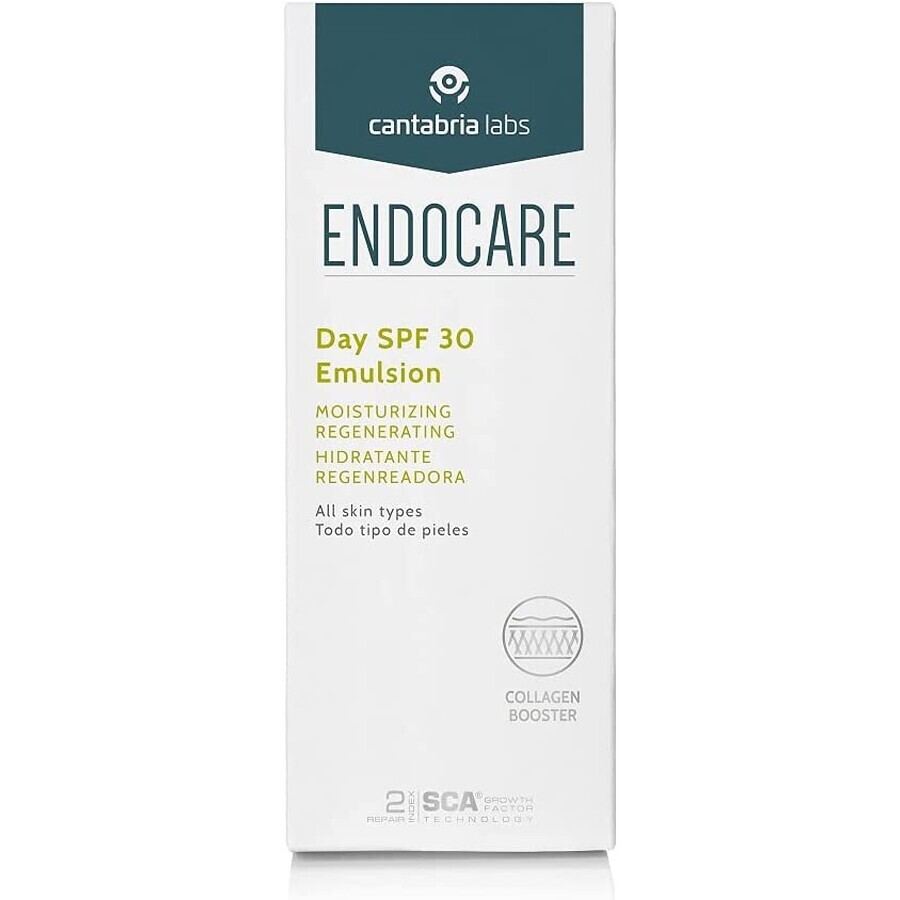 Endocare Linea Day SPF30 Emulsione Fluida Idratante Rigenerante Emolliente, 40 ml