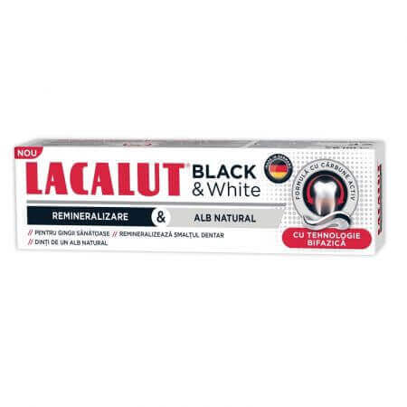 Dentifricio Black & White, 75 ml, Lacalut