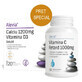 Calcio 1200 mg e Vitamina D3 + Vitamina C Retard 1000 mg, 20 bustine + 30 compresse, Alevia