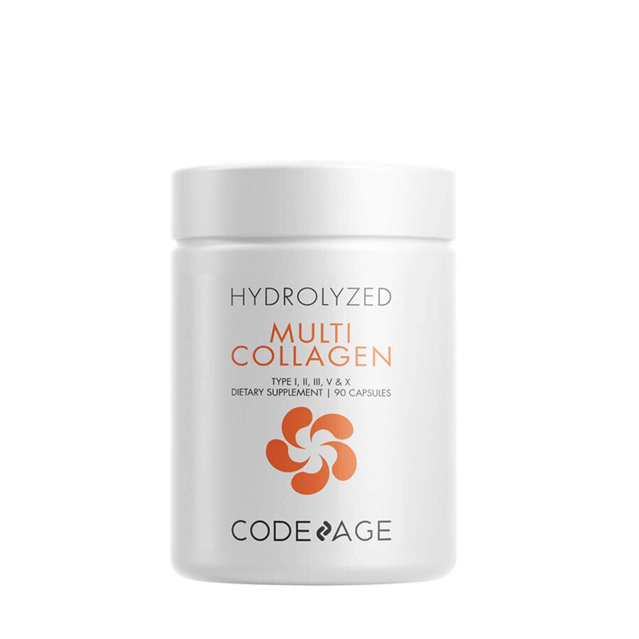 Codeage Hidrolyzed Multi Collagen, Collagene idrolizzato, 90 Cps