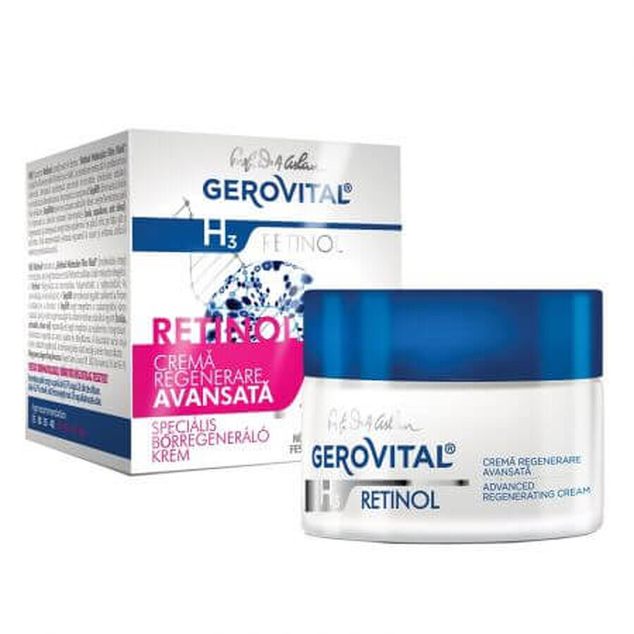 Crema per la rigenerazione avanzata Gerovital H3 Retinol, 50 ml, Farmec