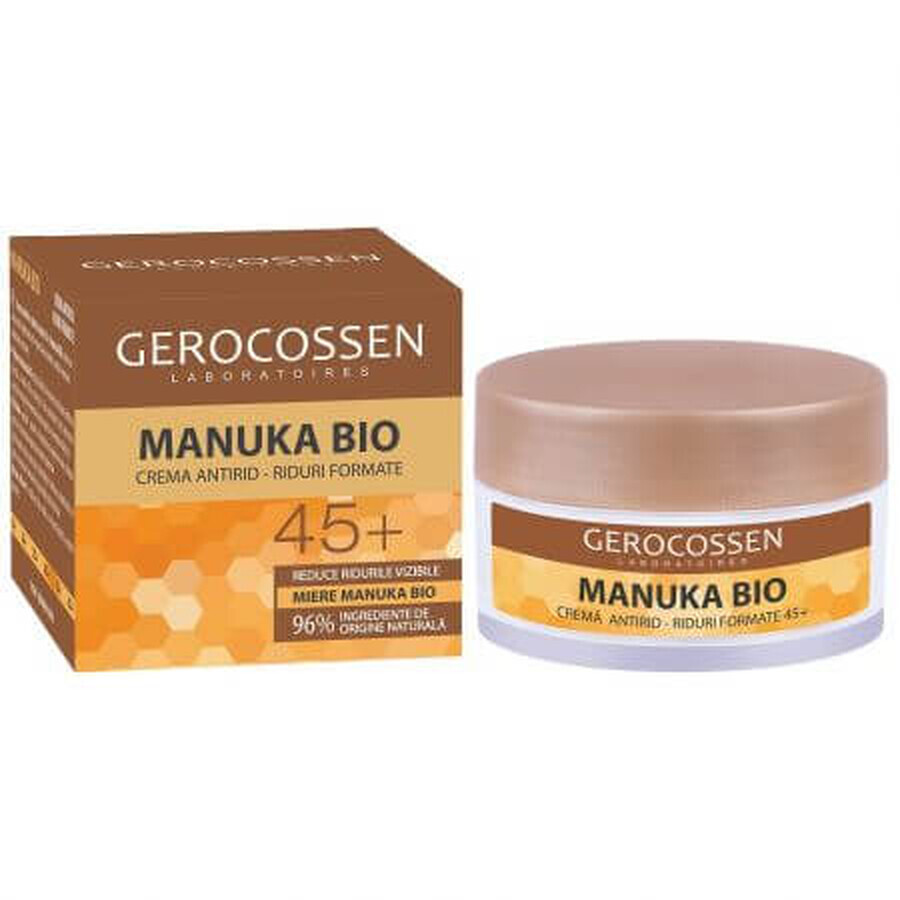 Crema antirughe con miele Manuka Bio 45+, 50 ml, Gerocossen recensioni