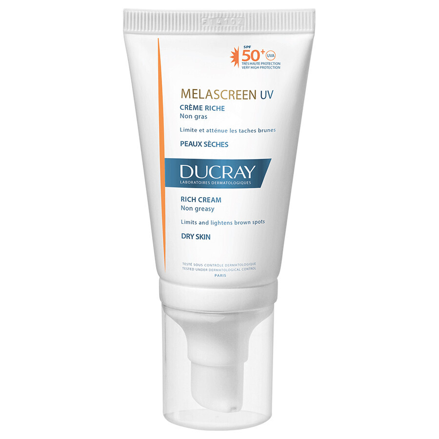 Ducray Melascreen UV - Crema Ricca SPF50+, 40ml