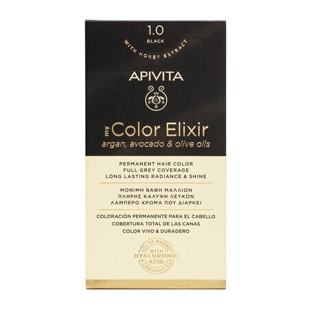 Tintura per capelli My Color Elixir, tonalità 1.0, Apivita