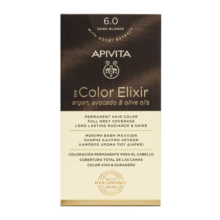 Tintura per capelli My Color Elixir, tonalità 6.0, Apivita