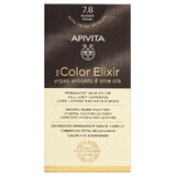 Tintura per capelli My Color Elixir, tonalità 7.8, Apivita