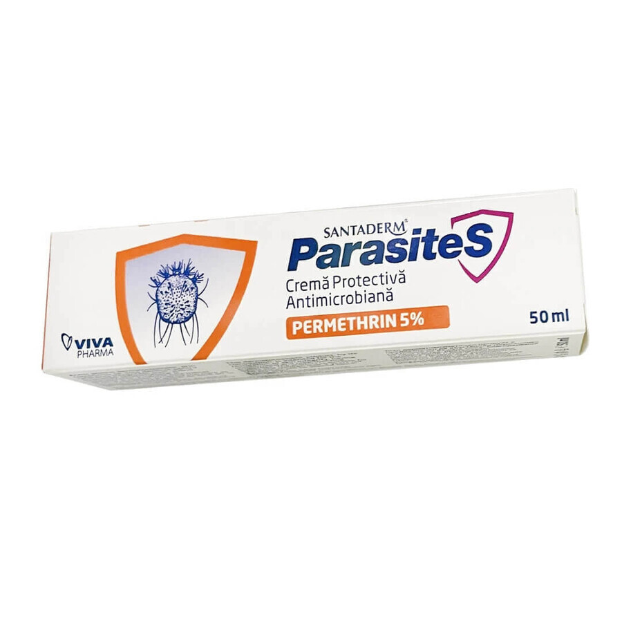 Crema protettiva antimicrobica con Permetrina 5%, 50 ml, Santaderm recensioni