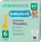 Babylove Premium pannolini jumbo numero 6, 64 pz