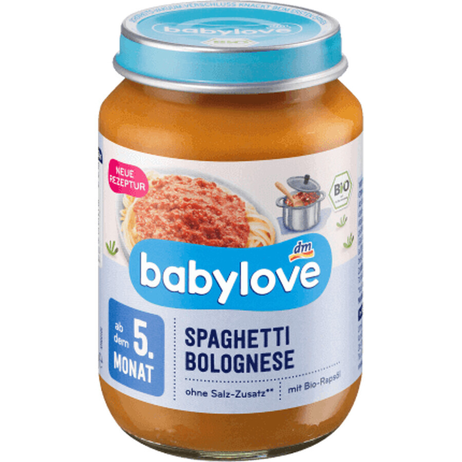 Babylove Spaghetti alla Bolognese 5+, 190 g