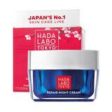 Crema per la riparazione della pelle da notte con acido super ialuronico, 50 ml, Hada Labo Tokyo