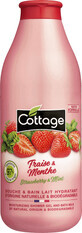 Cottage Gel doccia e bagno latte fragola e menta, 750 ml