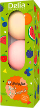Dairy Fun Bombe da bagno all&#39;anguria, all&#39;arancia e ai frutti di bosco, 3 pz