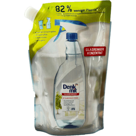 Denkmit soluzione detergente per vetri, riserva, 333 ml