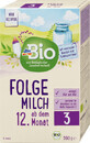 DmBio Latte in polvere continuazione formula n&#176;3 ECO da 12 mesi, 500 g