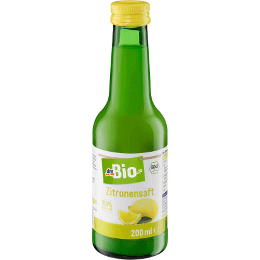Succo di limone DmBio ECO, 200 ml