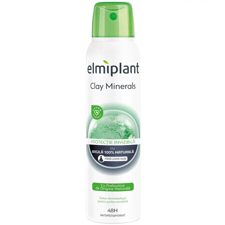Deodorante antitraspirante spray con minerali argillosi Clay Minerals, 150 ml, Elmiplant