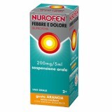 Nurofen® Febbre Dolore Bambini 200mg/5ml Gusto Arancia Senza Zucchero 100ml