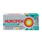 Nurofen Influenza e Raffreddore 200 mg + 30 mg, 12 compresse rivestite, Reckitt Benckiser