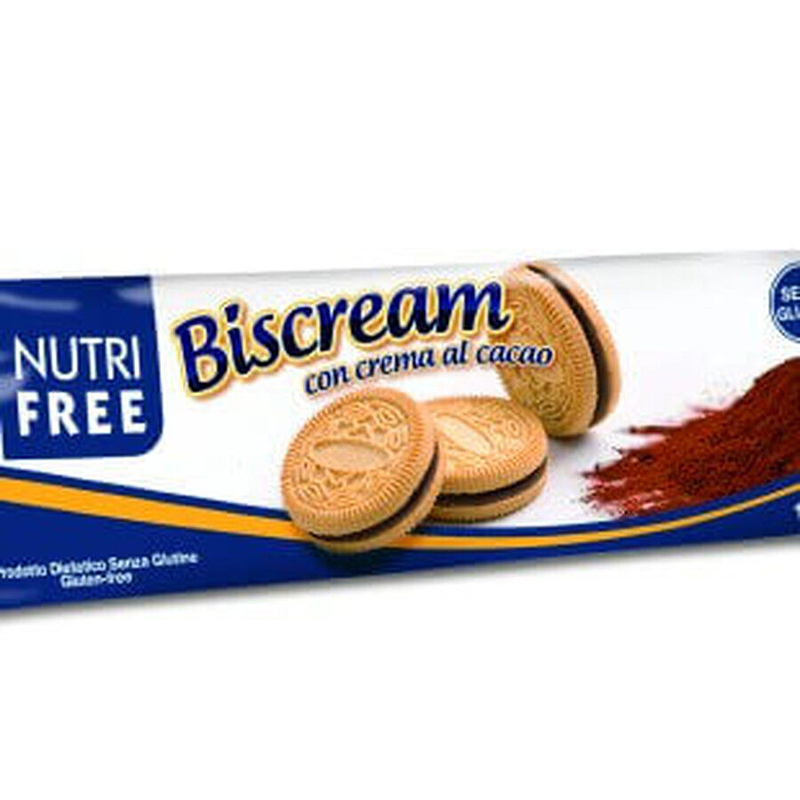 NutriFree Biscream Con Crema Al Cacao Biscotti Senza Glutine 125g