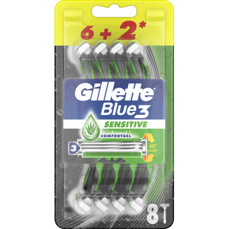 Rasoio Gillette B3 Sensitive, 8 pz