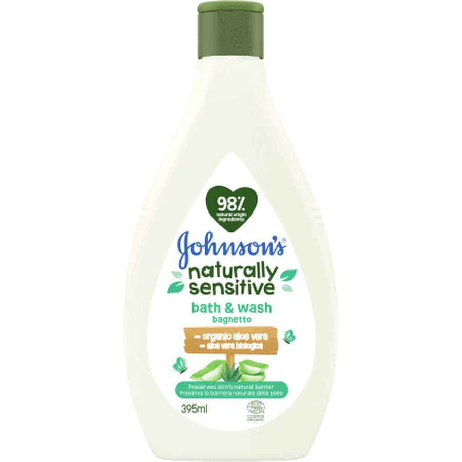 Gel doccia Johnson's naturalmente sensibile per bambini, 395 ml