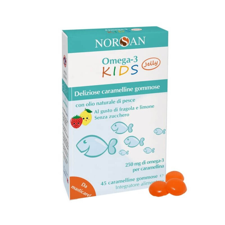 OMEGA-3 KIDS Jelly NORSAN 45 Caramelline
