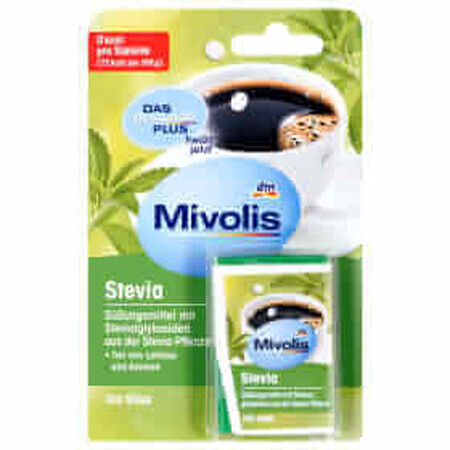 Compresse dolcificanti Mivolis Stevia, 100 pz