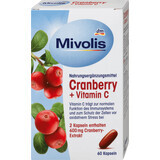 Mivolis Cranberry + Vitamina C capsule, 60 pz