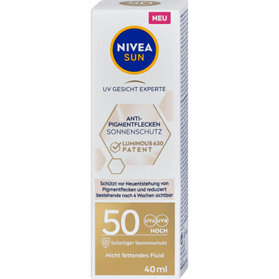 Crema Nivea con SPF50 per il viso, 40 ml