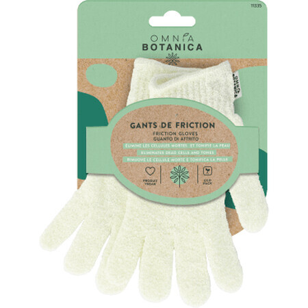Omnia Botanica Set guanti da massaggio, 2 pz
