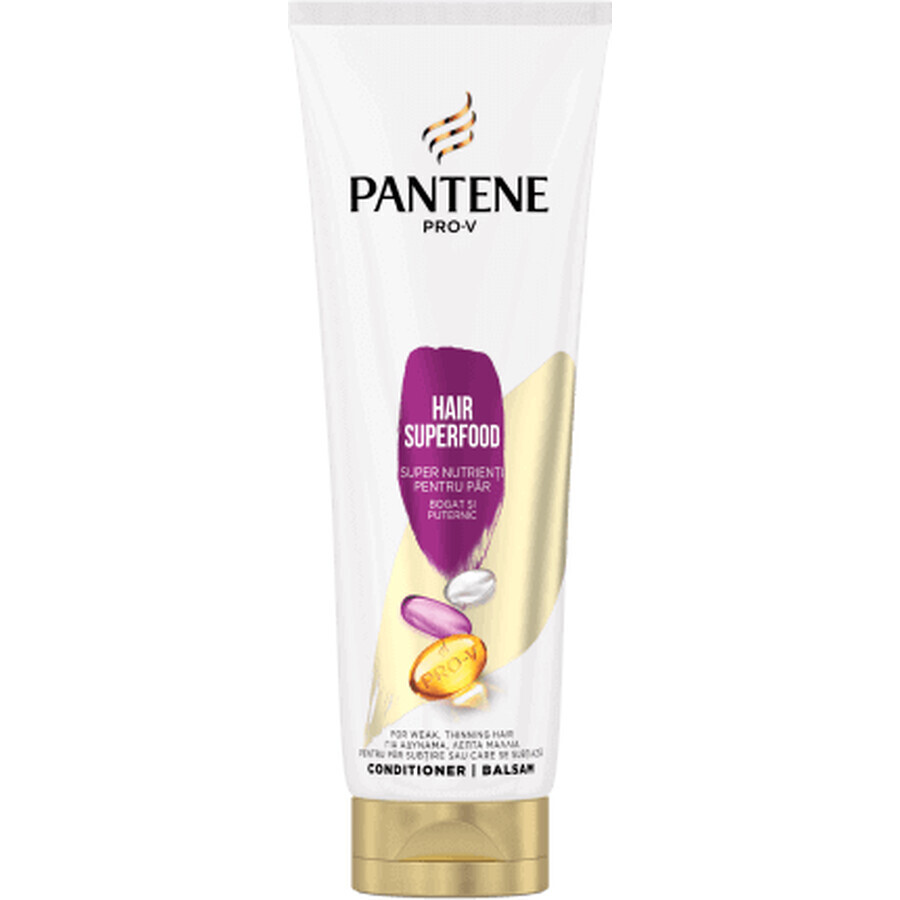 Pantene PRO-V Hair Balsamo per capelli Superfood, 220 ml