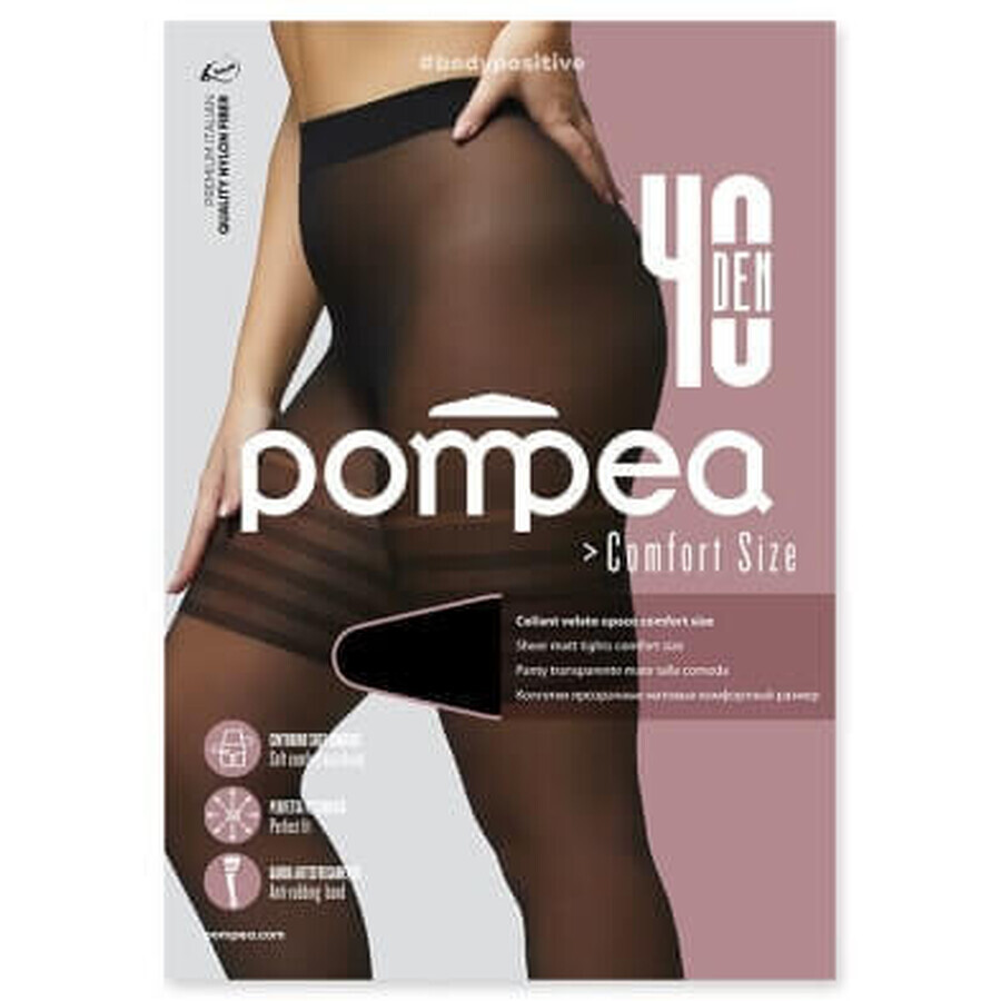Pompea Dres donna Comfort taglia 40 DEN XL nero, 1 pz