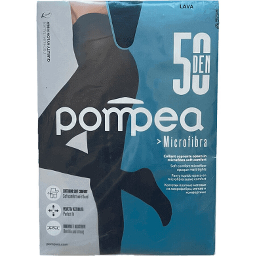 Pompea Dres microfibra donna 50 DEN Lava 4-L, 1 pz