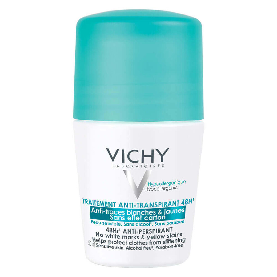 Vichy Deodorante Roll-On Antitraspirante 48H, 50ml