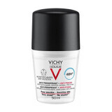 Vichy Homme - Deodorante Anti Macchie Roll On Anti-Traspirante 48H, 50ml