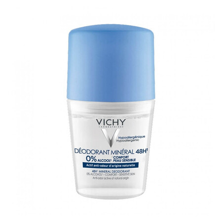 Vichy Deodorante Roll-On Pelle Sensibile e Depilata, 50ml