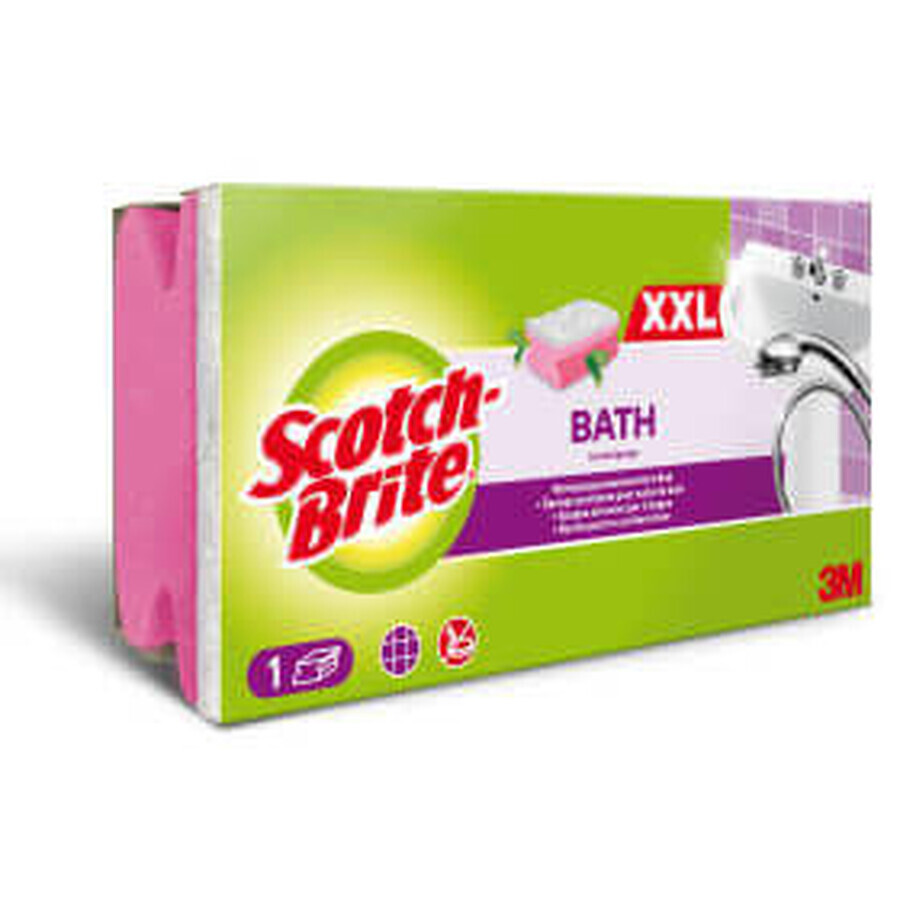 Scotch&Soda spugna da bagno scotch brite che protegge le unghie., 1 pz