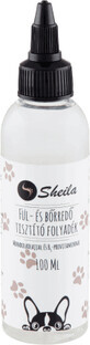 Sheila Detergente per orecchie e pelle per cani con olio di mandorle e provitamina B5, 100 ml